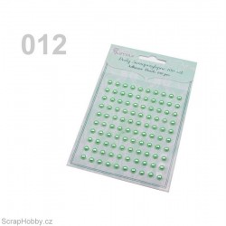 Samolepící perličky - Zelená vodová - 100ks