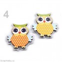 Dřevěná dekorace - Sova 4.