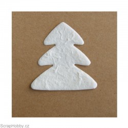 Stromeček z ručního papíru - bílý