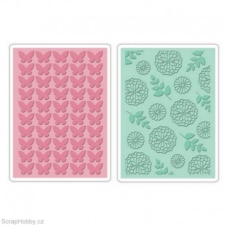 Embosovací kapsy - Motýlci a zahrada