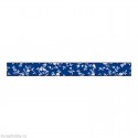 Washi páska - Modré s květinami 1,5cmx10m