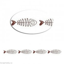 Washi páska - Fishes 3. - 8m x 15mm
