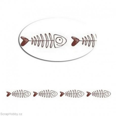 Washi páska - Fishes 3. - 8m x 15mm