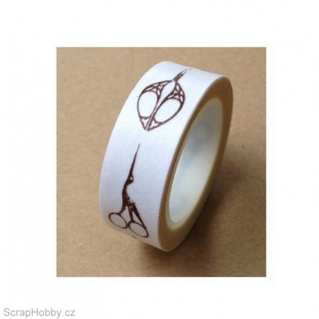 Washi páska - Vintage nůžky - 10m x 15mm