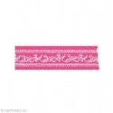 Washi páska - Elegantní vlnky - růžové - 7m x 20mm