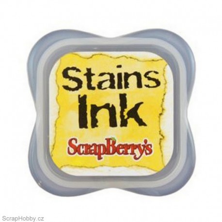 Razítkovací polštářek - Stains Ink - žlutý