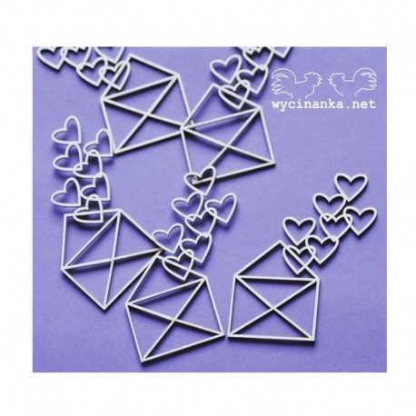 Chipboard - Srdíčkové obálky