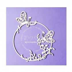 Chipboard - Rámeček s motýlky - 1ks