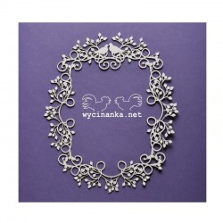 Chipboard - Rámeček s holubičkami - 1ks