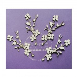 Chipboard - kytičky - Břečťan - 4ks