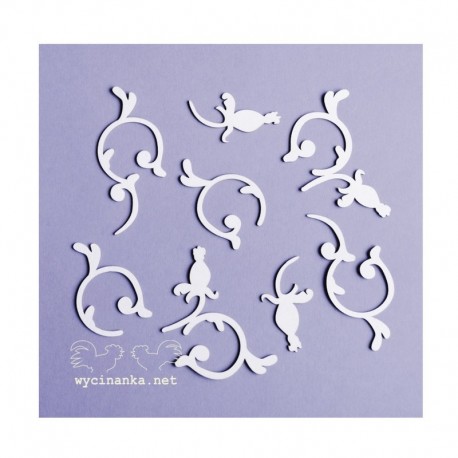 Chipboard - Krucánky - sada - 8ks