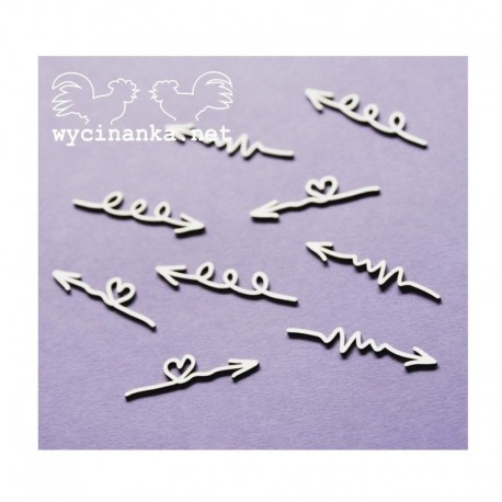 Chipboard - Šipky - sada - 9ks