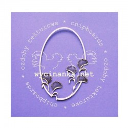 Chipboard - Rámeček s vějířky - 1ks