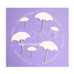 Chipboard - Deštníčky - 6ks