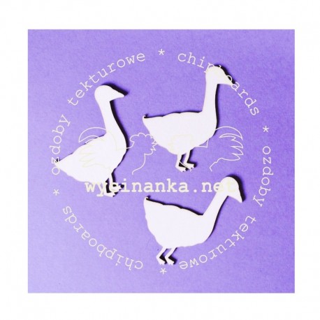 Chipboard - Husy - 3ks