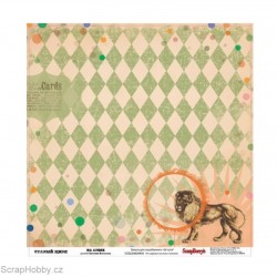 Oboustranný papír - Vintage Circus - Circus Ring