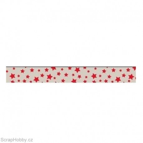 Washi páska - Vintage Circus - Hvězdy - 8m x 15mm