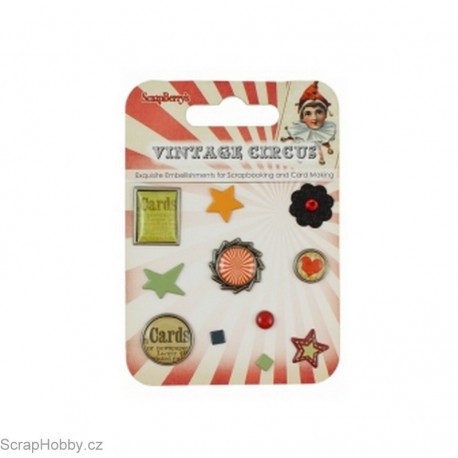Sada hřebíčků - Kolekce - Vintage Circus - 11ks