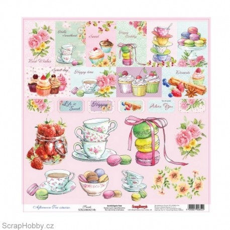 Jednostranný papír - Afternoon Tea - Sweets