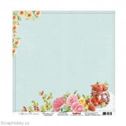 Jednostranný papír - Afternoon Tea - Strawberry Jam