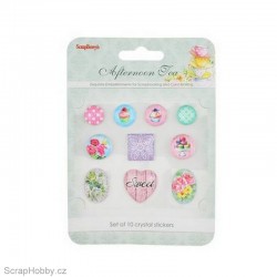 Samolepky - Afternoon Tea - "drahokamy" - 10ks