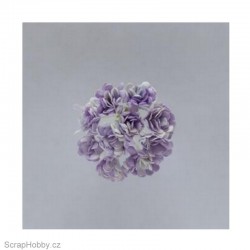 Sada kytiček - Chryzantémy - lila - 10ks