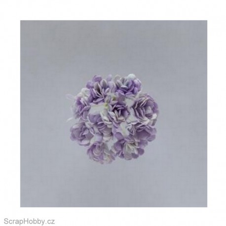 Sada kytiček - Chryzantémy - lila - 10ks