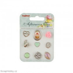 Sada hřebíčků a samolepek - Afternoon Tea 