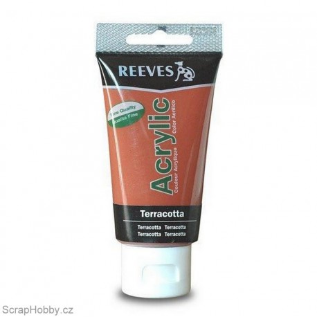 Akrylová barva - Terracotta - cihlová - 75ml