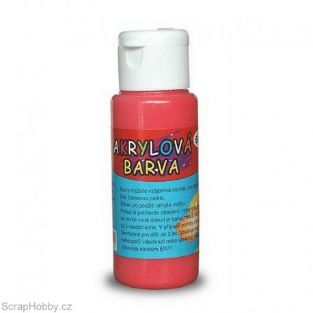 Akrylová barva - Červená - 60ml