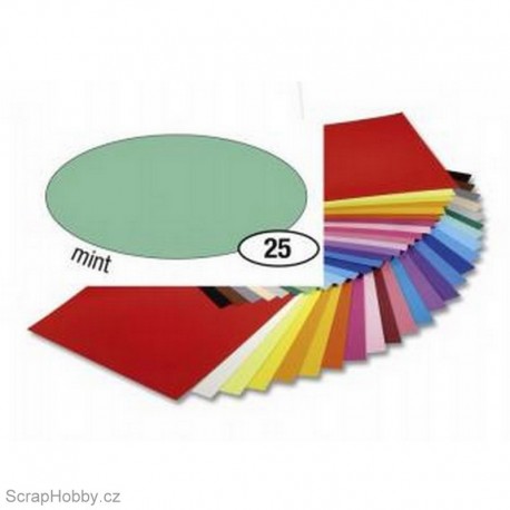 Jednobarvé papíry - Mátový - 130g - A4