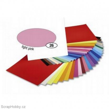 Jednobarvé papíry - Světle růžový - 300g - A4