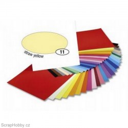 Jednobarvé papíry - Světle žlutý - 300g - A4