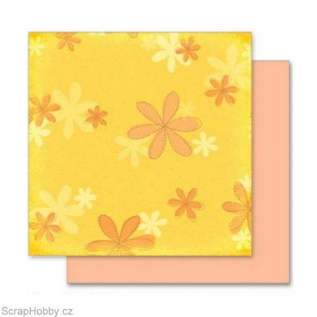 Oboustranný papír - Kytičky