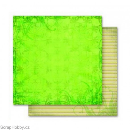 Oboustranný papír - Zelené krucánky