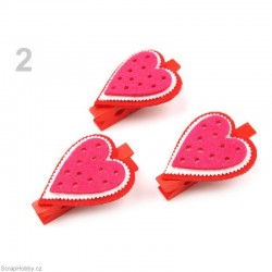 Kolíčky s filcovými srdíčky 2.