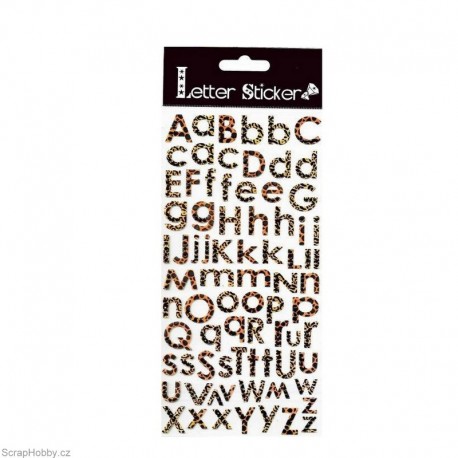 Samolepící písmenka - Tygrovaná