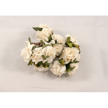 Ruční kytičky - bílé