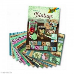 Sada kreativních papírů - Motiv Vintage