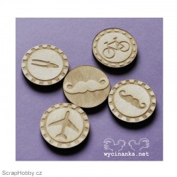 Pánské motivy - 5ks