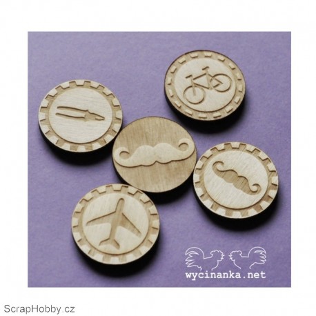 Pánské motivy - 5ks