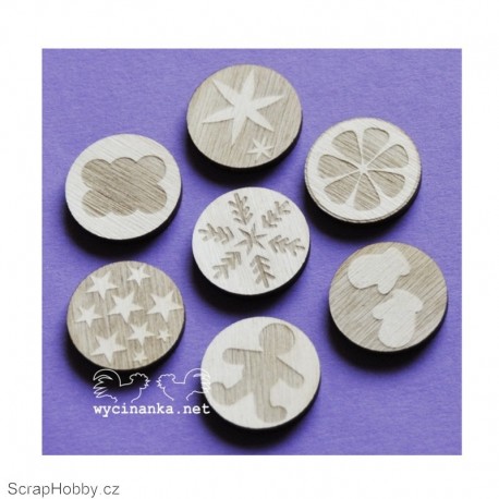 Vánoční motivy - 7ks