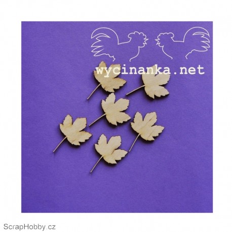 Javorové listy - 6ks