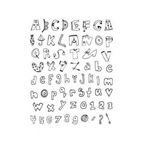 Scrapbooking - Razítka - Abeceda 2