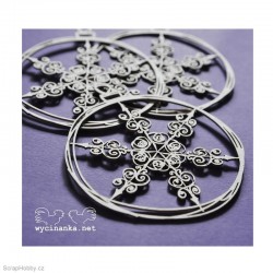 Ozdoby s vločkou - 3ks