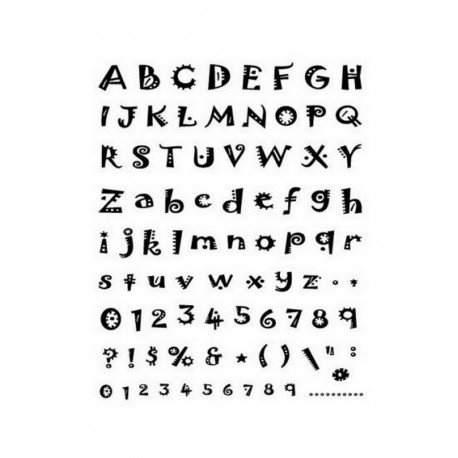 Scrapbooking - Razítka - Abeceda 3