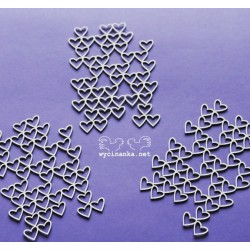 Pozadí ze srdíček - 3ks