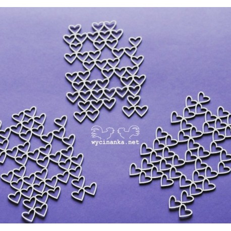 Pozadí ze srdíček - 3ks