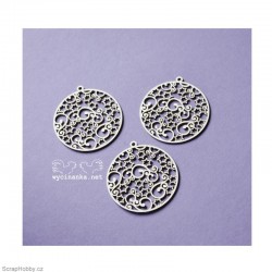 Ozdoby s krucánky a hvězdičkami - 3ks