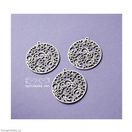 Ozdoby s krucánky a hvězdičkami - 3ks